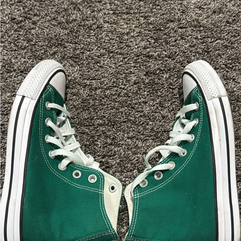 Converse Emerald High-Tops with White Accents - Picture 3 of 6